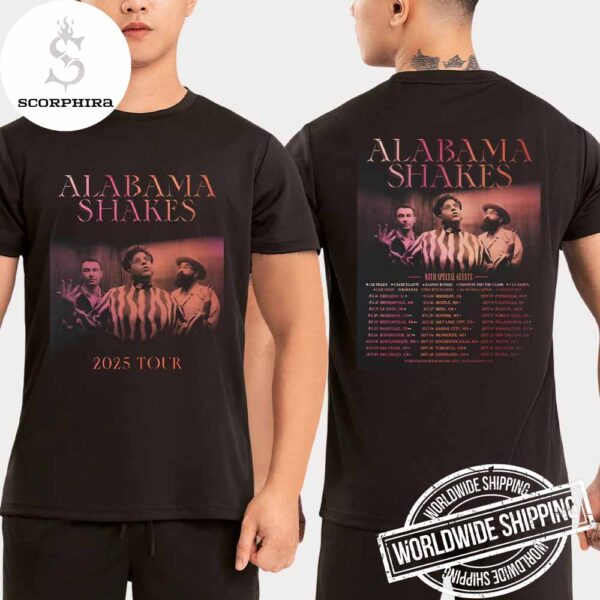 Alabama Shakes 2025 Tour Dates Fan Gifts Two Sides Unisex T-Shirt