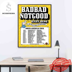 BADBADNOTGOOD North American Tour 2025 Fan Gifts Home Decor Poster Canvas