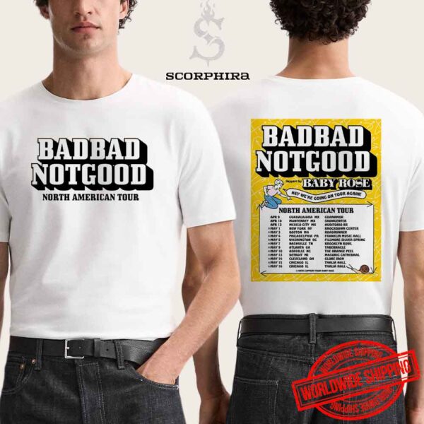 BADBADNOTGOOD North American Tour 2025 Fan Gifts Two Sides Unisex T-Shirt