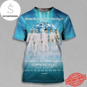 Backstreet Boys Into the Millennium Sphere Residency Dates Fan Gifts All Over Print Shirt