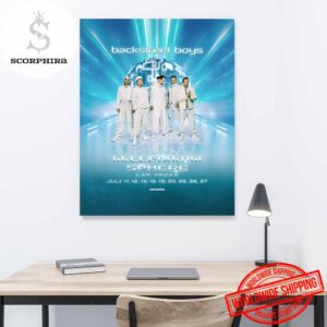 Backstreet Boys Into the Millennium Sphere Residency Dates Fan Gifts Home Decor Poster Canvas