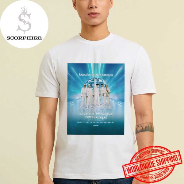 Backstreet Boys Into the Millennium Sphere Residency Dates Fan Gifts Unisex T-Shirt