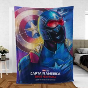 Captain America Brave New World New Design Fleece Blanket