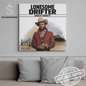 Charley Crockett Lonesome Drifter Art Cover Fan Gifts Home Decor Poster Canvas