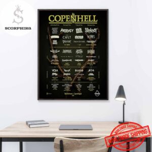 Copenhell Festival 2025 Lineup Fan Gifts Home Decor Poster Canvas