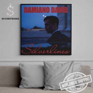 Damiano David Silverlines Art Cover Fan Gifts Home Decor Poster Canvas