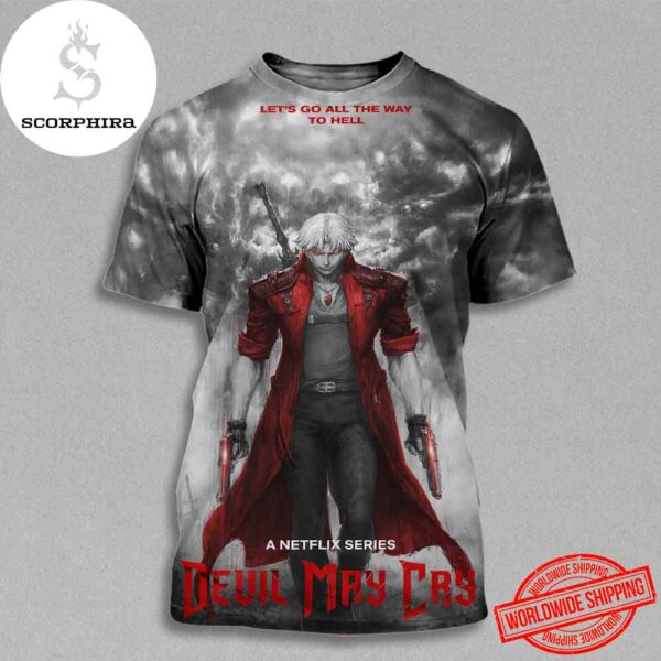 Devil May Cry A Netfix Series Art Cover Fan Gifts All Over Print Shirt