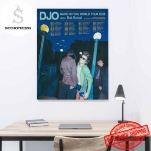 Djo The Back On You World Tour 2025 Fan Gifts Home Decor Poster Canvas