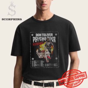 Don Toliver Psycho Tour Dates Europe 2025 Fan Gifts Unisex T-Shirt