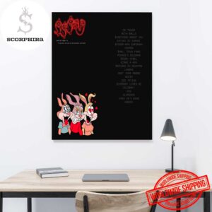 Drake And PARTYNEXTDOOR Some Sexy Songs 4 U Tracklist Fan Gifts Home Decor Poster Canvas