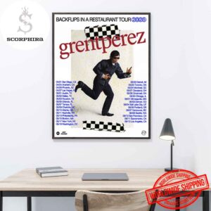 Grentperez Backflips In A Restaurant Tour Dates 2025 Fan Gifts Home Decor Poster Canvas