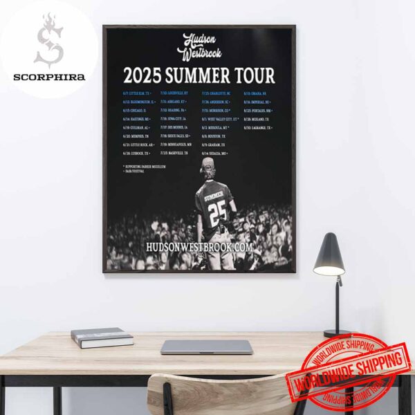 Hudson Westbrook 2025 Summer Tour Fan Gifts Home Decor Poster Canvas