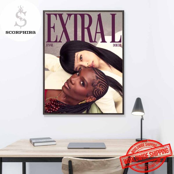 JENNIE And Doechii ExtraL New Song Art Cover Fan Gifts Home Decor Poster Canvas