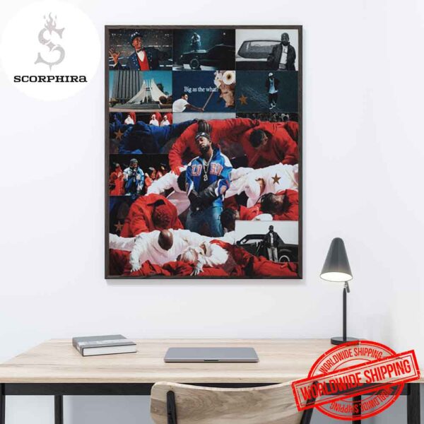 Kendrick Lamar Big As The What At The Super Bowl Fan Gifts Home Decor Poster Canvas