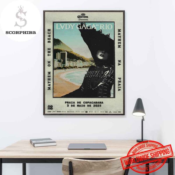 Lady Gaga Concert At Copacabana Beach In Rio de Janeiro 2025 Fan Gifts Home Decor Poster Canvas