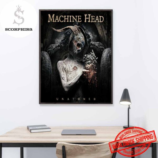 Machine Head New Album UNATØNED Art Cover Fan Gifts Home Decor Poster Canvas