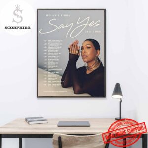 Melanie Fiona Say Yes Tour 2025 Fan Gifts Home Decor Poster Canvas