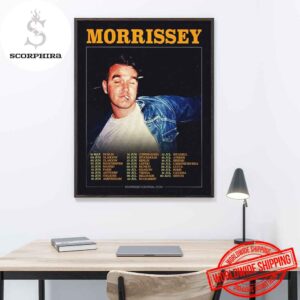 Morrissey 2025 European Tour Dates Fan Gifts Home Decor Poster Canvas