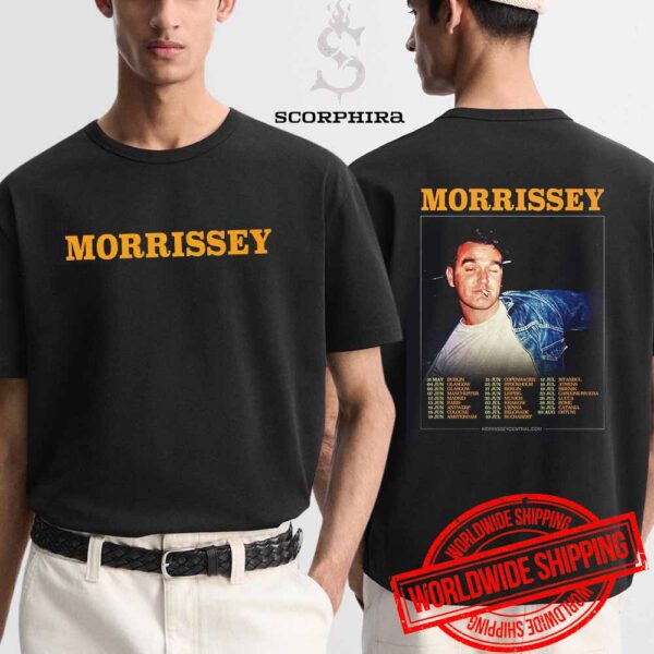 Morrissey 2025 European Tour Dates Fan Gifts Two Sides Unisex T-Shirt