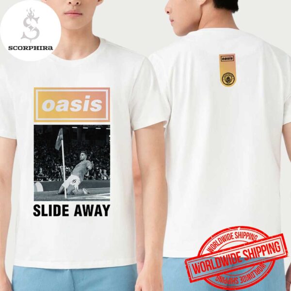 Oasis X Man City Slide Away Fan Gifts Unisex T-Shirt