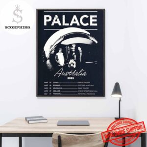 Palace Band Australian Tour Dates 2025 Fan Gifts Home Decor Poster Canvas