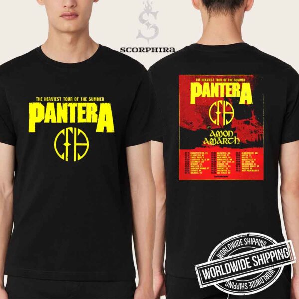 Pantera The Heaviest Tour Of The Summer 2025 Fan Gifts Two Sides Unisex T-Shirt