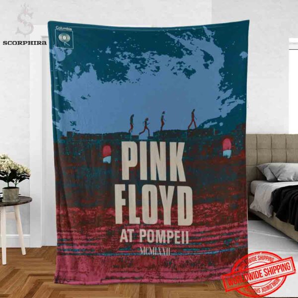 Pink Floyd At Pompeii MCMLXXII Art Cover Fan Gifts Fleece Blanket