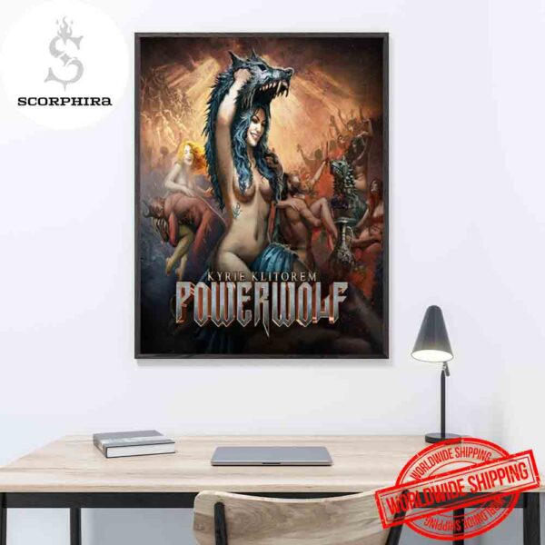 Powerwolf Kyrie Klitorem New Cover Art Fan Gifts Home Decor Poster Canvas