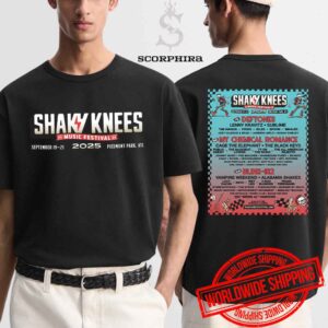 Shaky Knees Festival Lineup At Piedmont Park On Sep 19-21 2025 Fan Gifts Two Sides Unisex T-Shirt