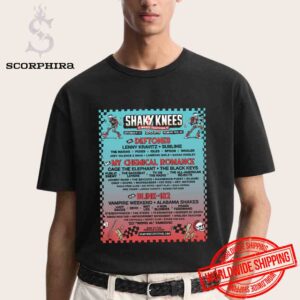 Shaky Knees Festival Lineup At Piedmont Park On Sep 19-21 2025 Fan Gifts Unisex T-Shirt