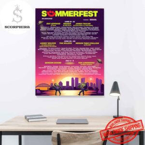 Summerfest 2025 Lineup Fan Gifts Poster Canvas