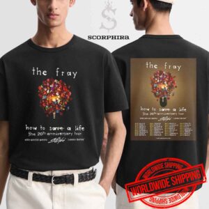 The Fray How To Save A Life The 20th Anniversary Tour 2025 Fan Gifts Two Sides Unisex T-Shirt