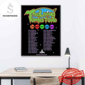 The Living Tombstone Tour Dates 2025 Fan Gifts Home Decor Poster Canvas