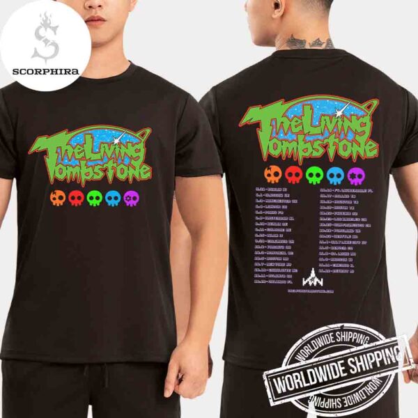 The Living Tombstone Tour Dates 2025 Fan Gifts Two Sides Unisex T-Shirt