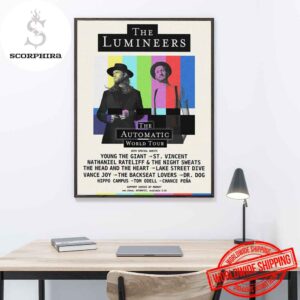 The Lumineers The Automatic World Tour 2025 Fan Gifts Home Decor Poster Canvas