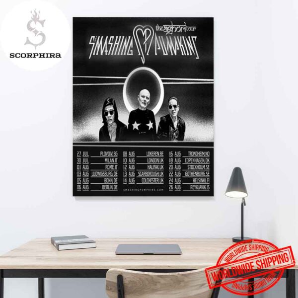 The Smashing Pumpkins The Aghori Tour Dates Summer 2025 Fan Gifts Home Decor Poster Canvas