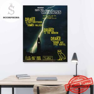 Wireless Festival Lineup 2025 Fan Gifts Home Decor Poster Canvas